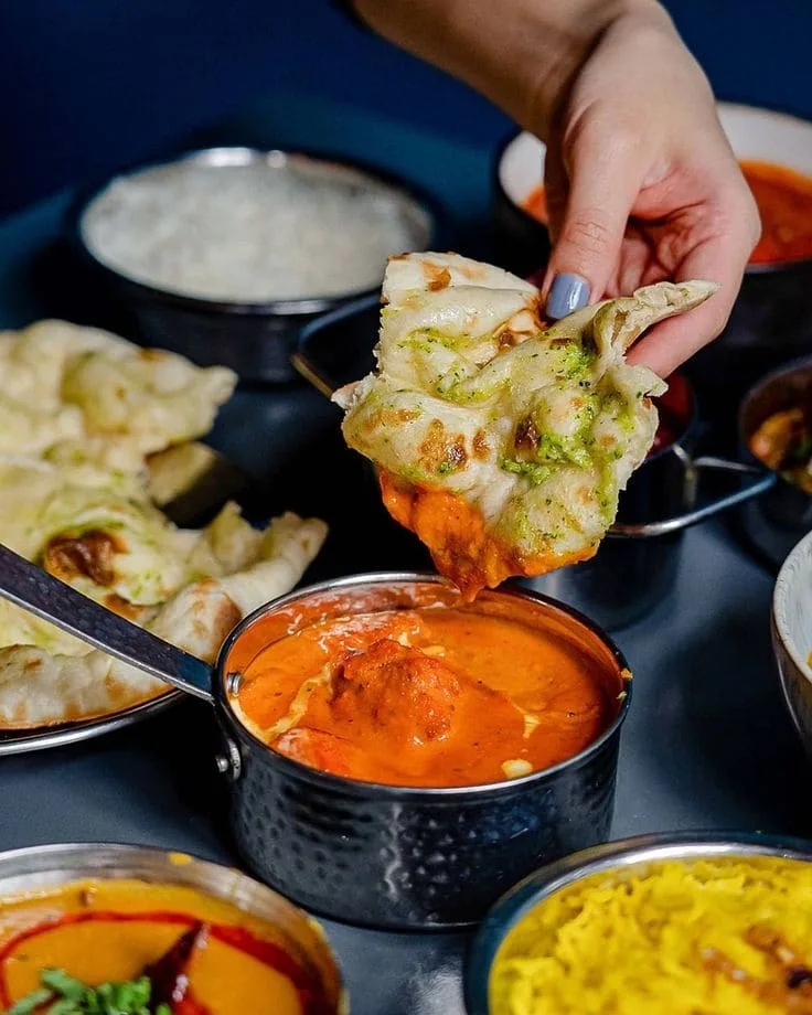 Naan and curry